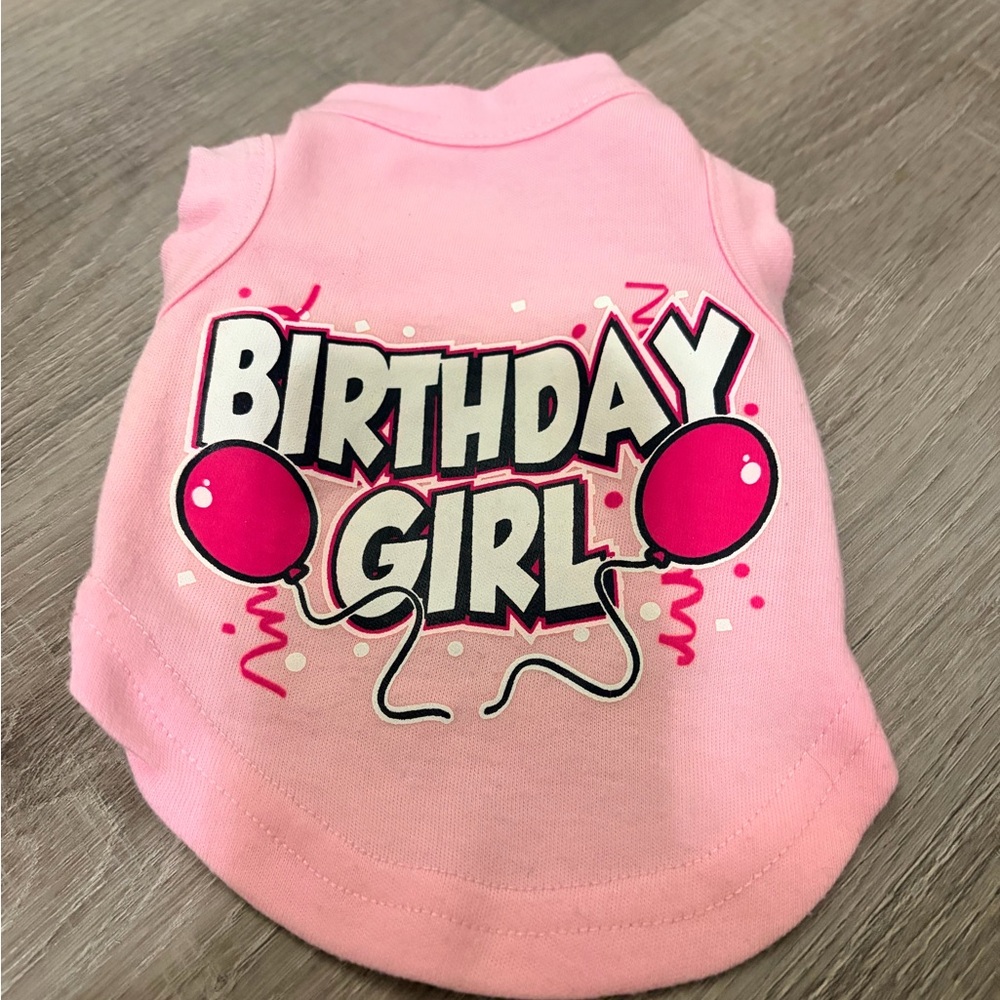 Birthday Girl Dog Shirt